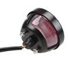 Retro Grille Metal Taillight for Harley XL883 Cruiser - Large Round Brake Light