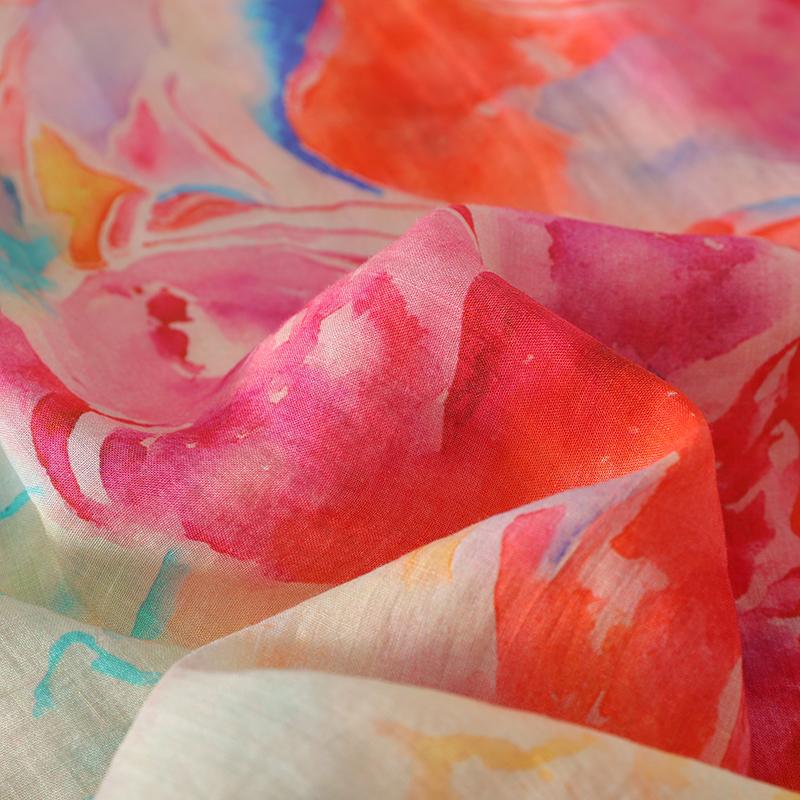 DIMANAF 2025 New Plus Size Women Tops Print Cotton Shirts Tees Casual Loose Blouse Autumn Long Sleeve