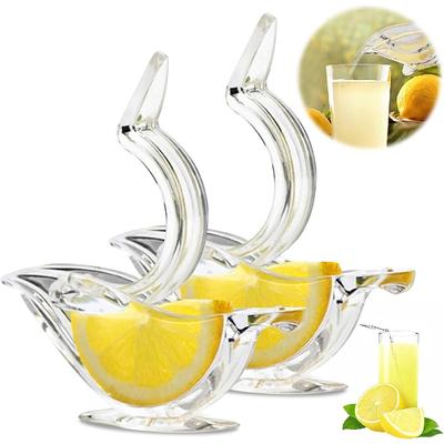 Manual Lemon Juicer, Portable Transparent Fruit Juicer, Elegant Bird-shaped, Manual Juicer for Orange Lemon Sour Pomegranate