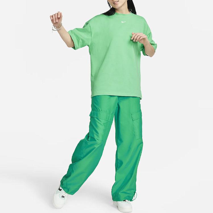 New Nike Sportswear Essentials Series Set in Sleeve T Shirt Women's Green DX7911-363