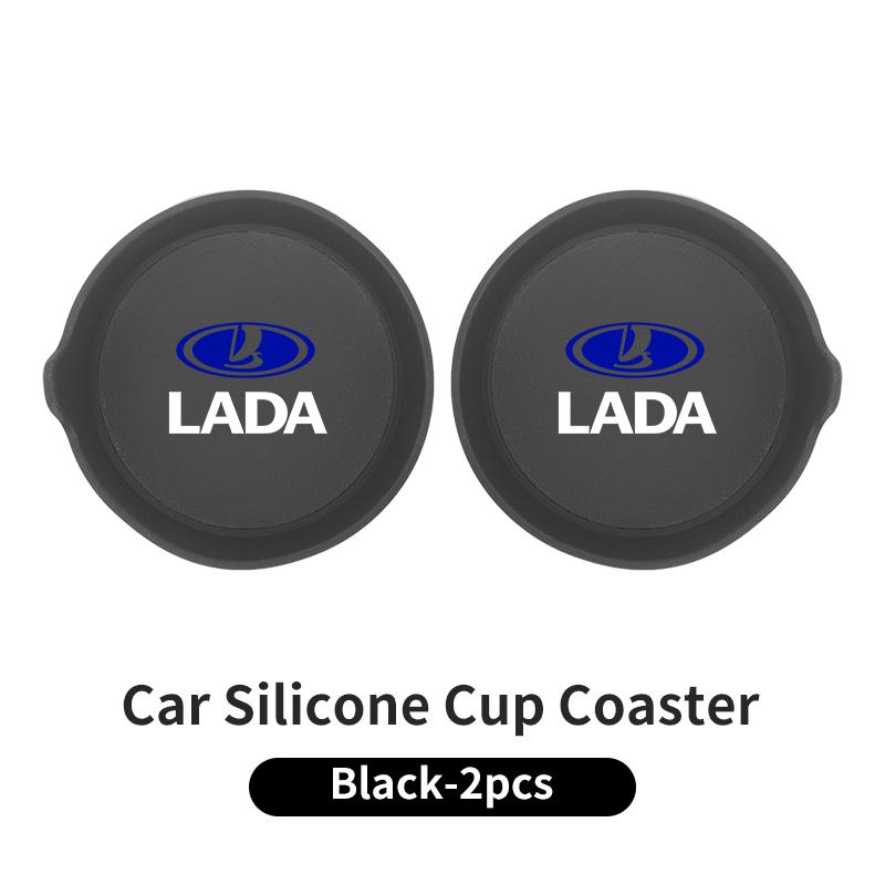 Handle-equipped silicone cup coaster For Lada Vesta Niva Samara Kalina Largus Priora Xray Granta ZZ1