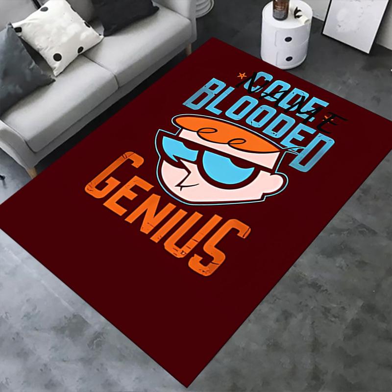 Dexter's Laboratory Ego Trip Office Carpet Soft Polyester Entrance Carpet Washable Non slip Machine