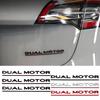 1Pcs Car ABS Badge Letter Label Space X Logo Tail Trunk Sticker For Tesla SpaceX Model 3 Model Y Model S Model X DUAL MOTOR Coil