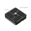 40*38mm Size Aluminum Alloy Universal Quick Release Plate D 40T QR Plate with 1 4 Inch Screw for Arca Swiss Benro