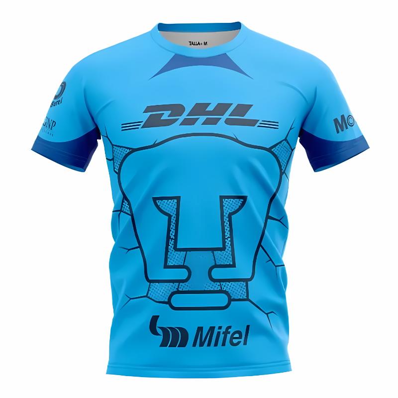 Fußballtrikot Unam Heim und Auswärts 3D-Druck Erwachsener Kinder Athleisure T-Shirt Familie Sommer Schnelltrocknend Weich Bequem Leicht
