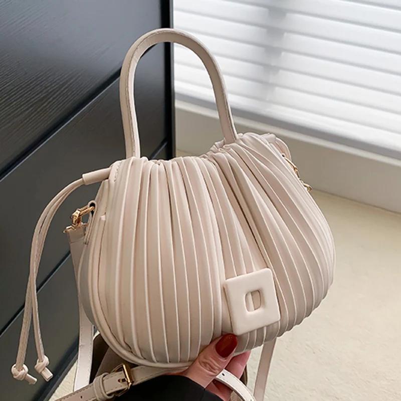 Torby wiaderkowe dla kobiet Małe torebki Niebieskie i zielone skórzane miękkie torby na ramię Luksusowa marka projektantów