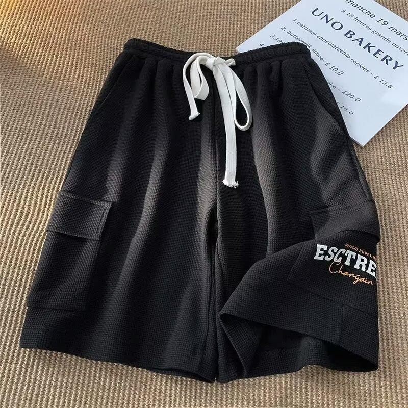 Summer New Men's Shorts Loose All-match Fashion Trend Thin Five-point Pants High Street Hip-hop Casual Pants
