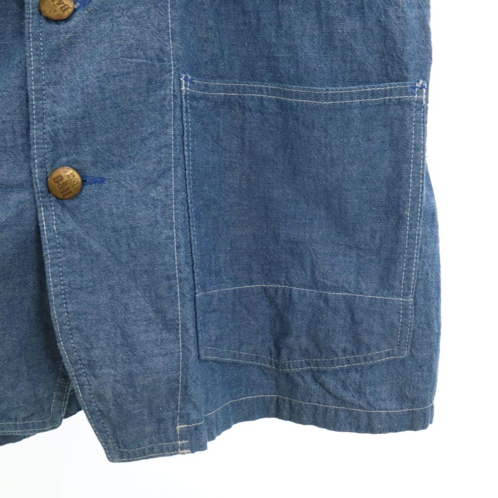 BALANCE + HARMONY Made In USA Long Sleeve Coverall M Blue B&H Men's Used