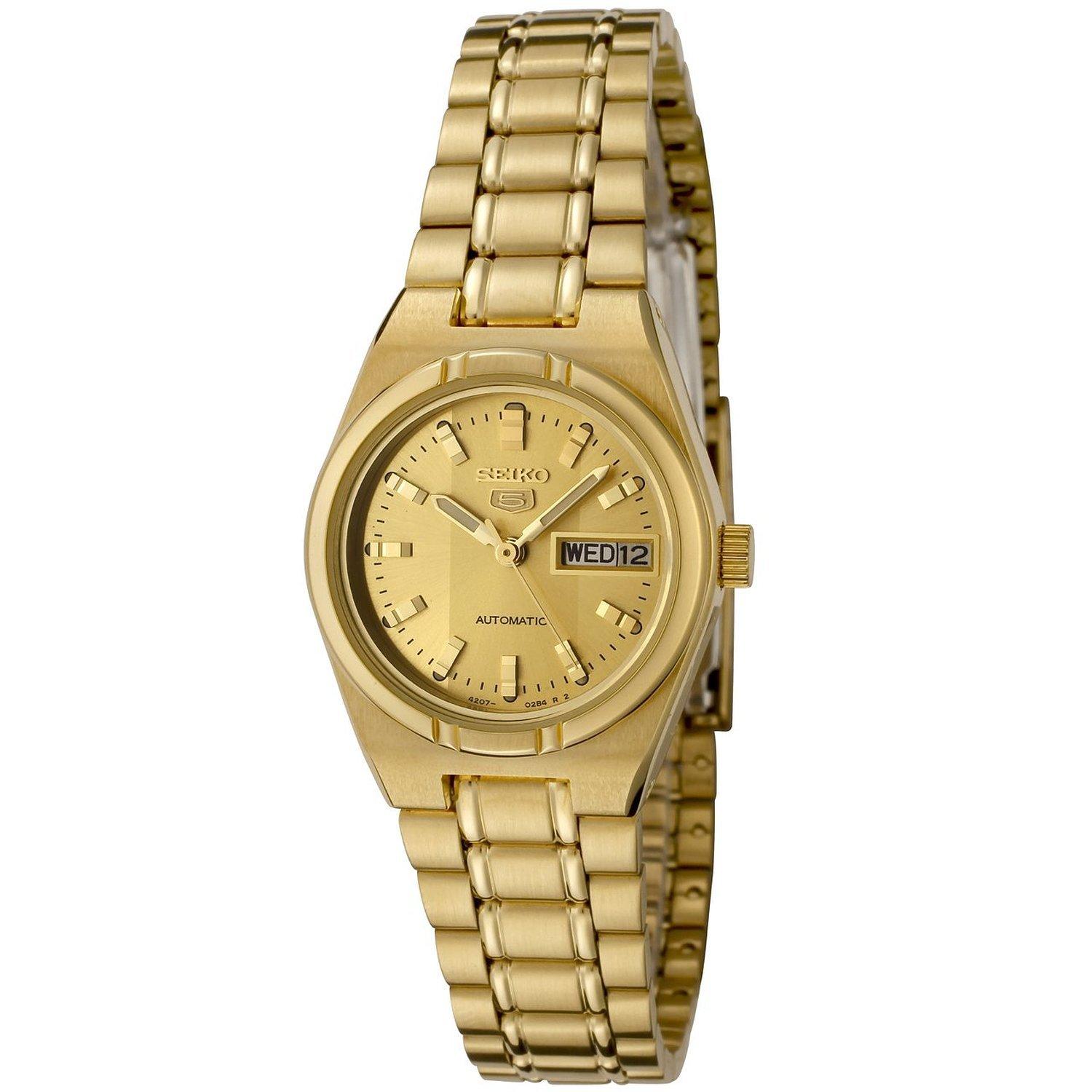 

Seiko 5 часов с автоматическим заводом Overseas Model Gold Dial SYM600K1 [Seiko] женские [Товар]