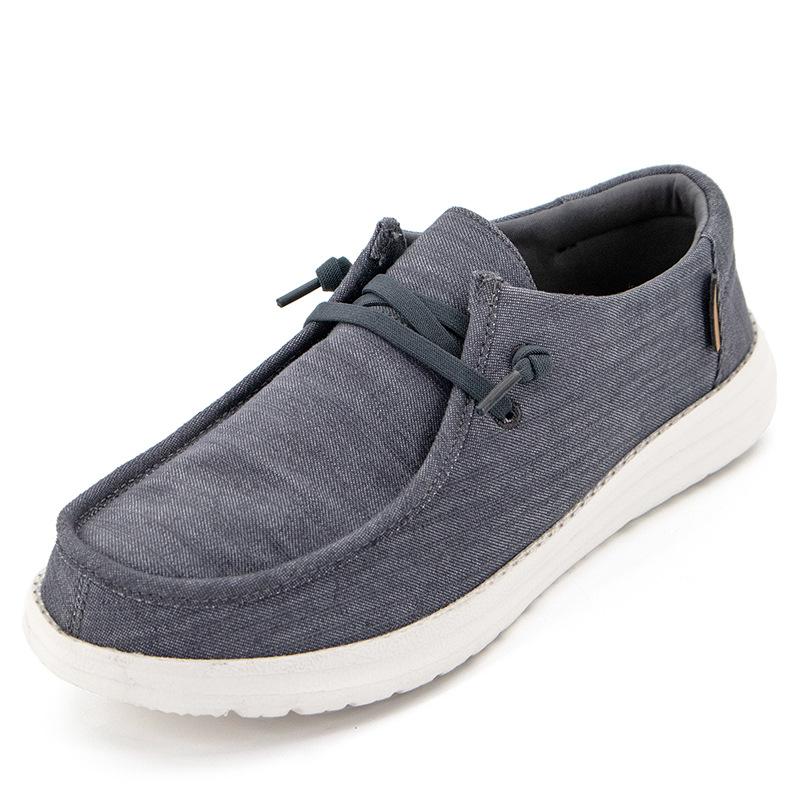 Scarpe Casual da Uomo in Denim e Tela da Esterno Scarpe Vulcanizzate Moda Stile Lusso Designer Traspiranti Sneakers Mocassini da Uomo 2024