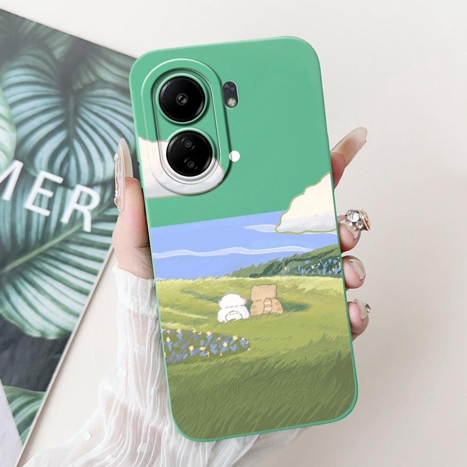 For Xiaomi Redmi 13C 4G Case Cute Cartoon Panda Capa Shockproof Silicone Phone Cover For Xiaomi Poco C65 Redmi13C 13 C 4G Bumper