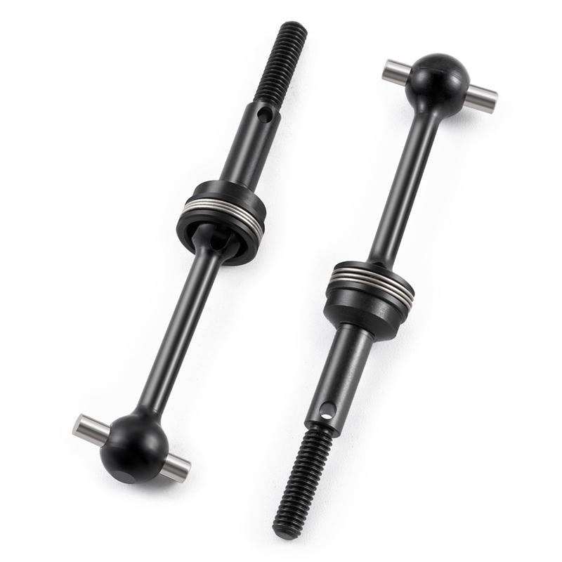 YEAHRUN 2PCS Steel CVD Drive Shaft Front Rear Universal for Tamiya TT02 TT01 TC01 1/10 RC Model Drift Car Upgrade Parts