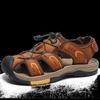 2025 Foreign Trade Large Size Men's Shoes Casual Fashion Breathable Velcro Sandals Cowhide Beach Shoes Bag Head Hole Shoes Men
