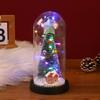 Creative Christmas Gifts Silver Star Christmas Tree Children Night Light Santa Snowflake Window Ornament