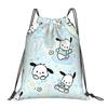 Custom P-Pochaccoes Drawstring Backpack Bags Women Men Lightweight Dog Cartoon Gym Sports Sackpack Sacks for Training