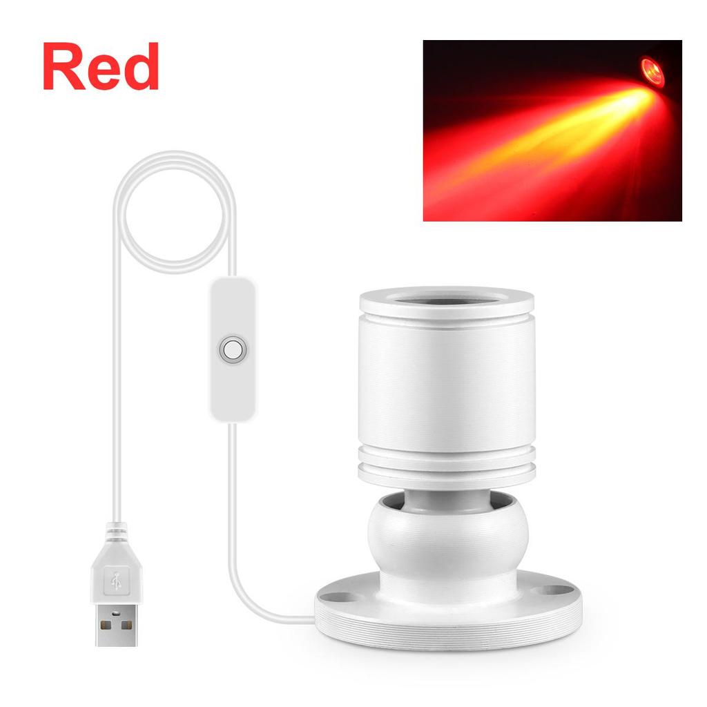 LED Light Bulbs USB Cable Operated Mini Size Spotlight 1W LED Lamp for Showcase Cabinet Closet Backgound Decoration
