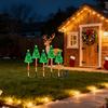 Christmas Tree Pathway Light 600mAh Solar Powered Waterproof Outdoor Christmas Decorations for Yard Driveway Pathway Front Door