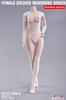 Scale Fire Girl Toys White Female Soldier Wardrobe Seamless Pantyhose for Action Figures and Not [TOYBARJAPAN] 1/6 FG-YC-006B (Body, Head, T-back