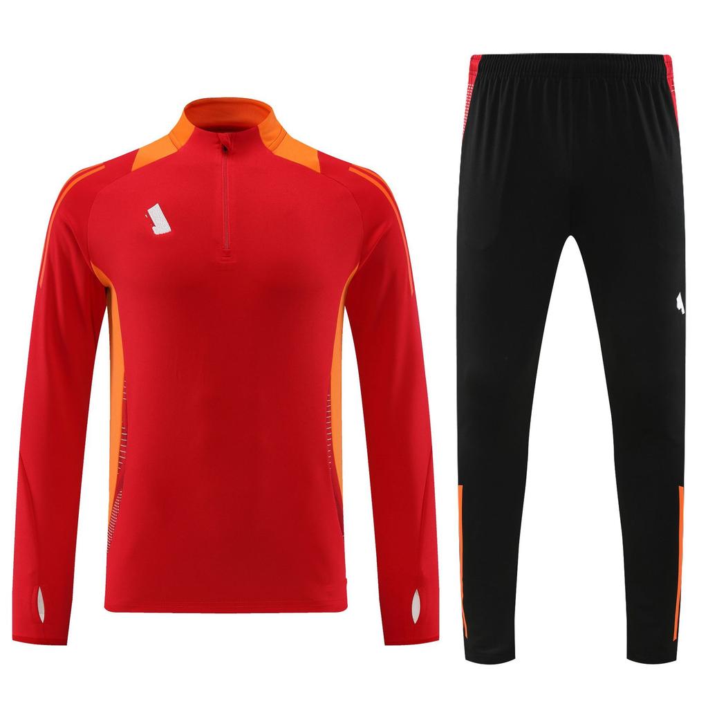Student Team Half Zipper Long Sleeve Suit Football Training Suit Club Quick Drying Football Jersey Breathable