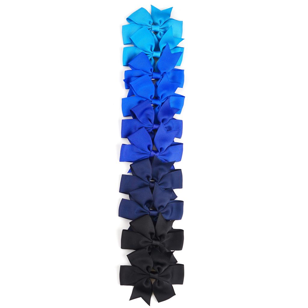 10/20Pcs Grosgrain Ribbon Solid 3.5Inch Hair Bows With Clip For Girls Hair Clips Hairpin Barrettes Headwear Kids Hair Accessorie