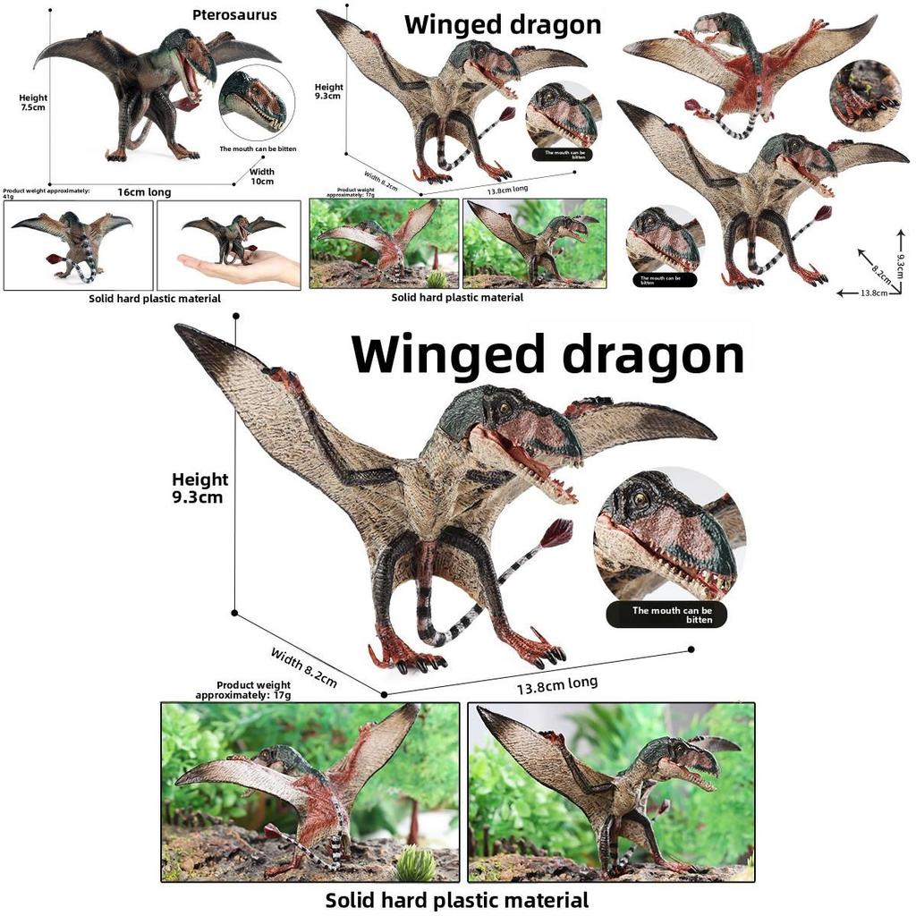 Junior Dinosaur Model With Movable Mouth For Kids Educational Play