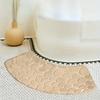 Curved Absorbent Floor Mat Fan-shaped Carpet Shower Room 1.2 Cm Thickened Door Mat Toilet Toilet Foot Mat Bathroom Non-slip Mat