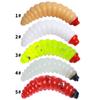 50pcs 2.4cm Maggot Grub Soft Lure Baits Smell Worms Glow Shrimps Pike bass carp Pesca isca artificial Fishing Lure fishing goods