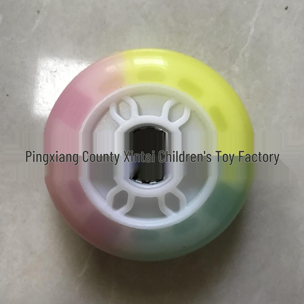 PU Flashing Scooter Wheel for Children's Wiggle Cars - Silent Roller Skating Caster Accessories