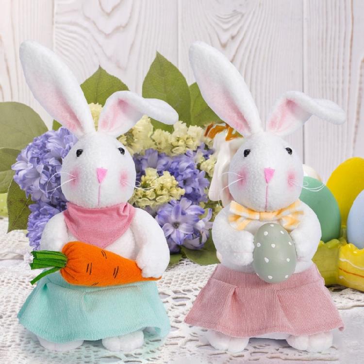 Easter Day Rabbit Decorations with Eggs Easter Day Gift for Kid Adult
