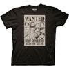 Ripple Junction One Piece Men's Short Sleeve T-Shirt Wanted Dead Or Alive Worst Generation Bounty Poster Officially Licensed