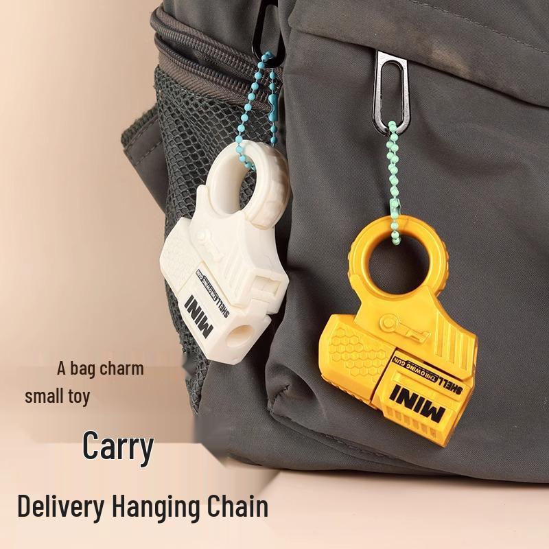 Trendy Mini Toy: Decompression Finger Ring Gun with Ejectable Shells - Secret Agent Fun!