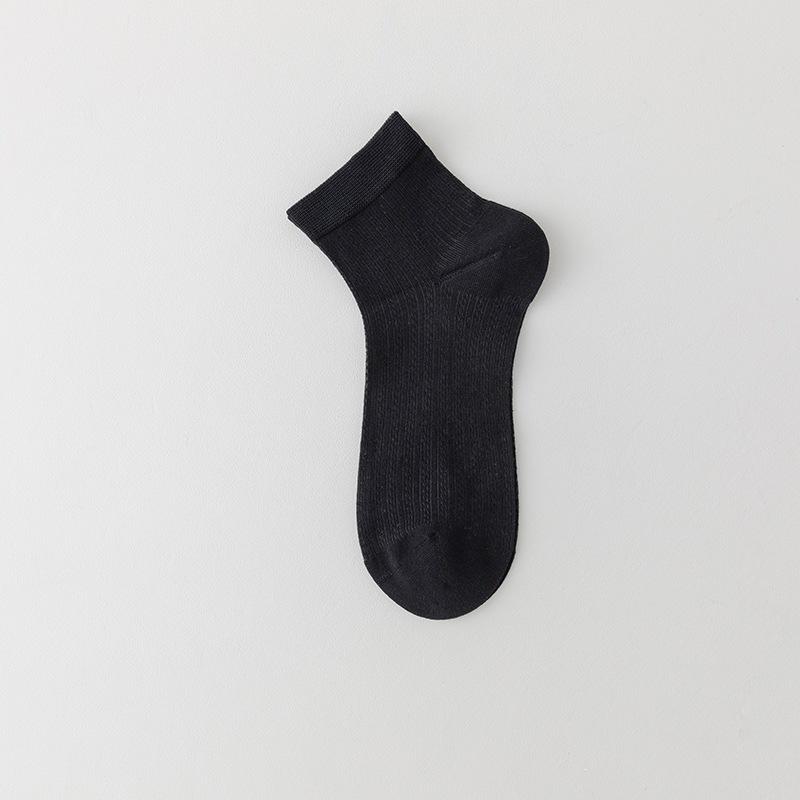 Silk Stockings for Children in Summer Lightweight Short Socks with Antibacterial and Cooling Properties - Summer Socks, Short Tube Socks 1 pair чёрный