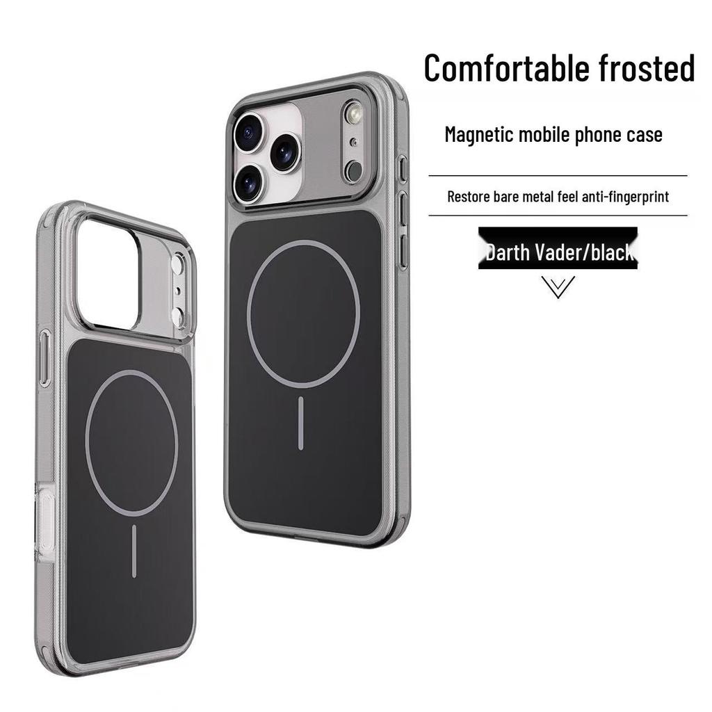 Magnetic Transparent AI Button Case for Apple 17 Pro Max & 16 Pro