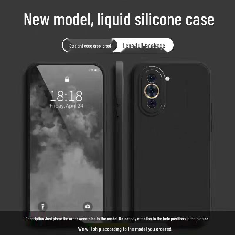 Huawei Nova 10 Pro Silicone Case: Drop-Resistant, Full Coverage, Skin-Friendly Protective Cover. Huawei nova 10 Pro чёрный