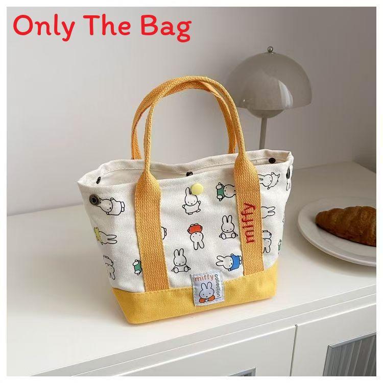 

Canvas Bunny Embroidery Waterfall Bag For Casual Travel And Office Use жёлтый
