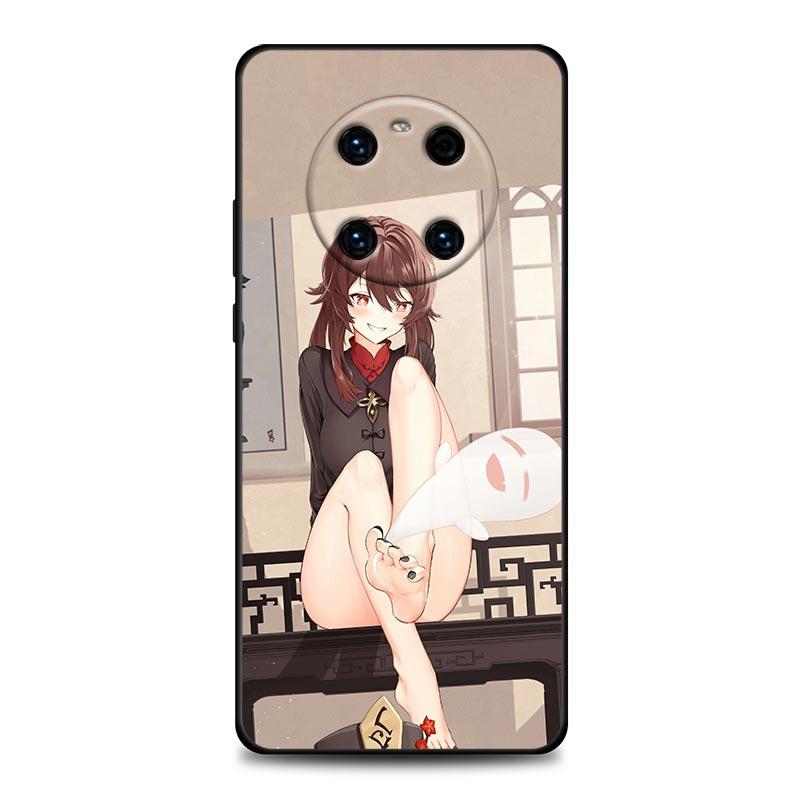 Genshin Impact Hu Tao Anime Phone Case For Huawei Mate 10 20 40 40Rs Y6 Y7 Y7a Y8s Y8p Y9a Enjoy 20e 2019 5G Lite Pro Plus Cover