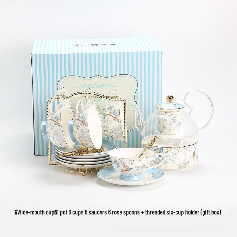 

HANDUNYOU Exquisite Glass Afternoon Tea and Coffee Set