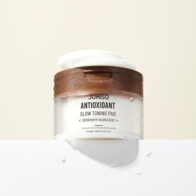 JUMISO Antioxidant Glow Toning Pads 70pcs – Hydrating & Brightening Care