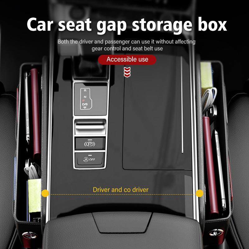BBED7 For KIA Car USB Charging Colour Light Seat Storage Case Seat Gap Box Sportage Rio Ceed Niro Soul Stonic Picanto Proceed