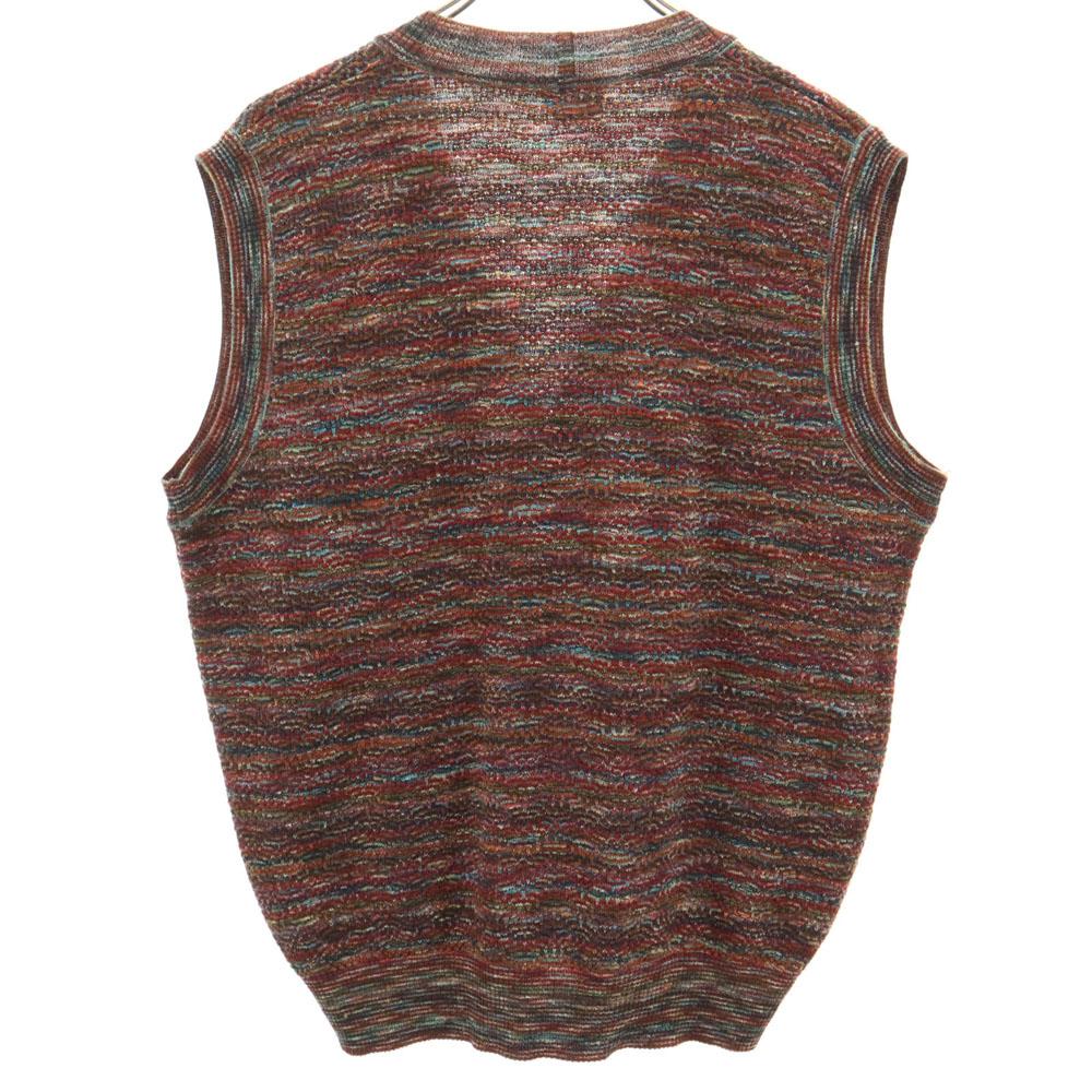 Missoni Made In Italy V Neck Knit Vest XS Brown Men's Used