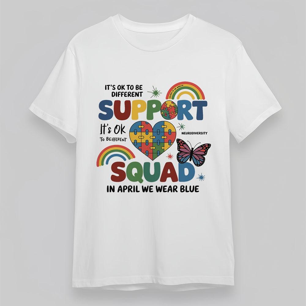 

Women s Oversize T-Shirt Neurodiversity Heart Butterfly Tee Short Cotton White L