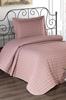 Star Quilted Bedspread Set 2pcs, Coverlet 180x240, Pillowcase 50x70, Single Size, Powder