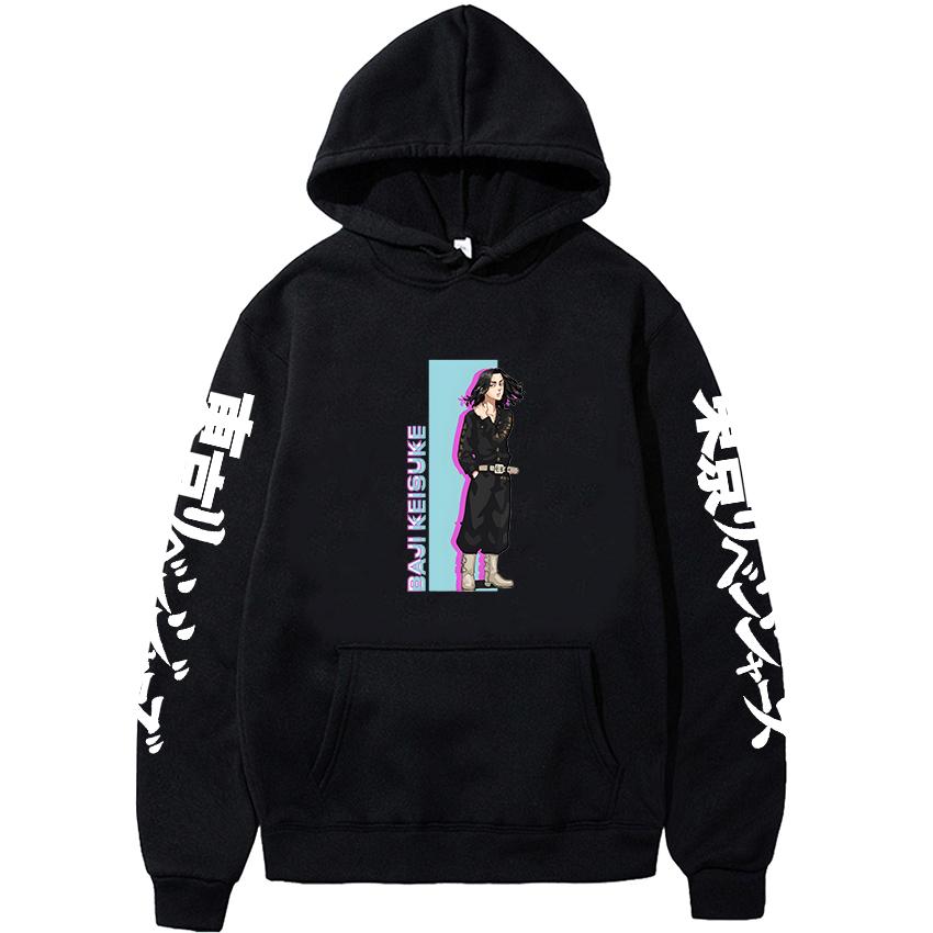 

Толстовка с капюшоном «Токио Мстители» в стиле аниме Майки Манджиро, уличная одежда с принтом, новая креативная толстовка большого размера, мужская мода, повседневные топы, Harajuku