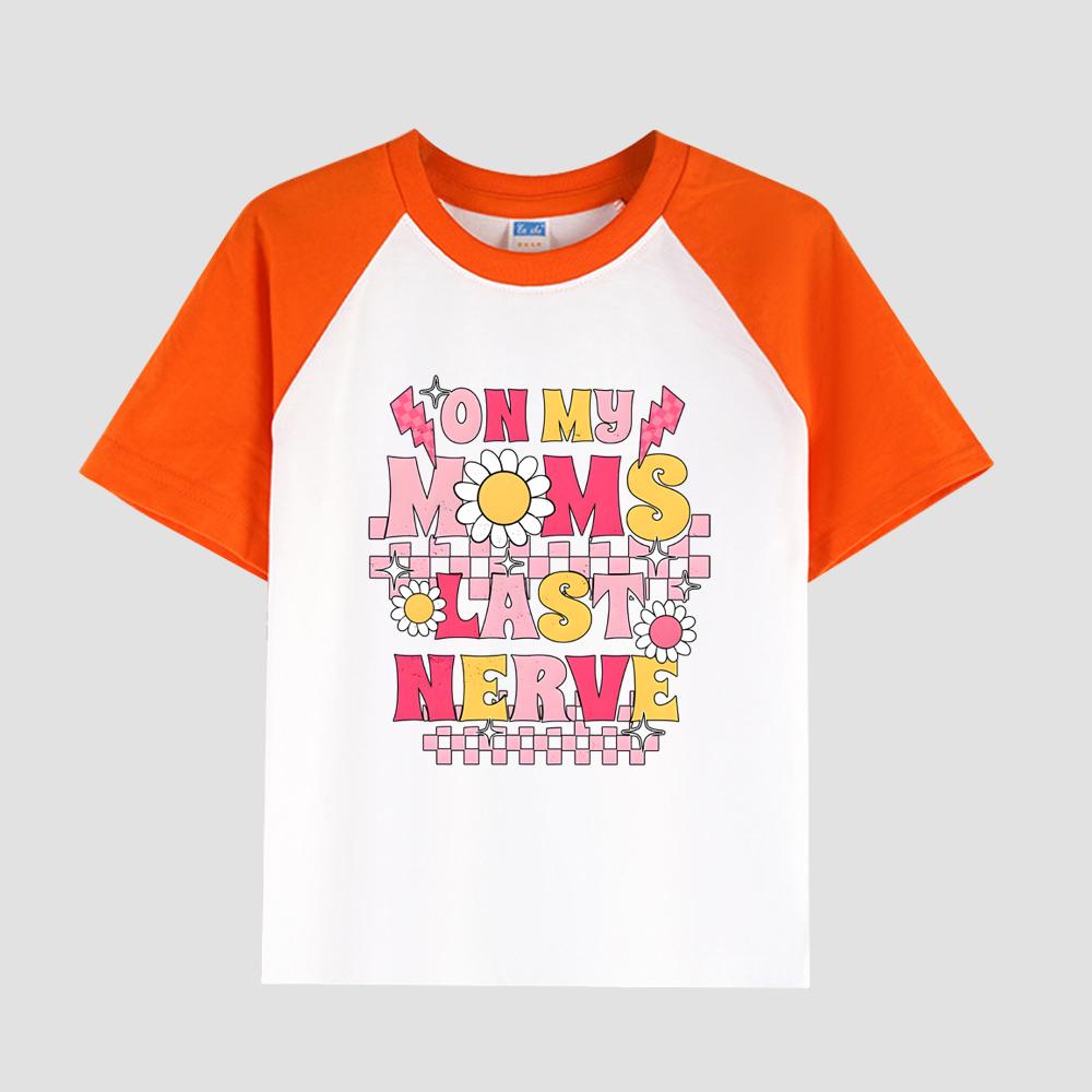 

Футболка для девочек из хлопка с короткими рукавами и цветочным принтом, круглый вырез, повседневный модный детский топ на лето 150cm