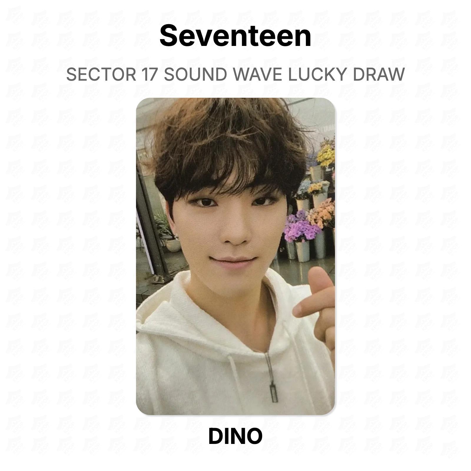 Seventeen SECTOR 17 SOUND WAVE LUCKY DRAW Official Photocard DINO 02