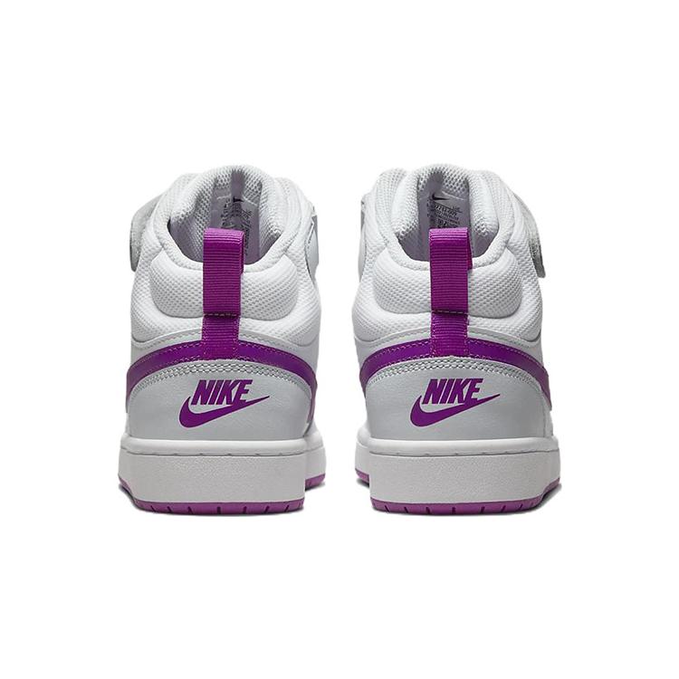 Nike Court Borough Mid 2 GS 'Pure Platinum Vivid Purple' CD7782-009