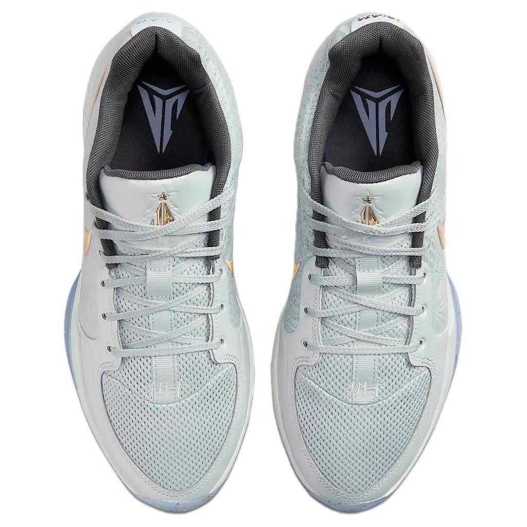 Nové basketbalové boty Nike Ja 2 s odpružením, protiskluzové a oděru odolné, nízké, pánské, stříbrné, zlaté, šedé FZ1516-001