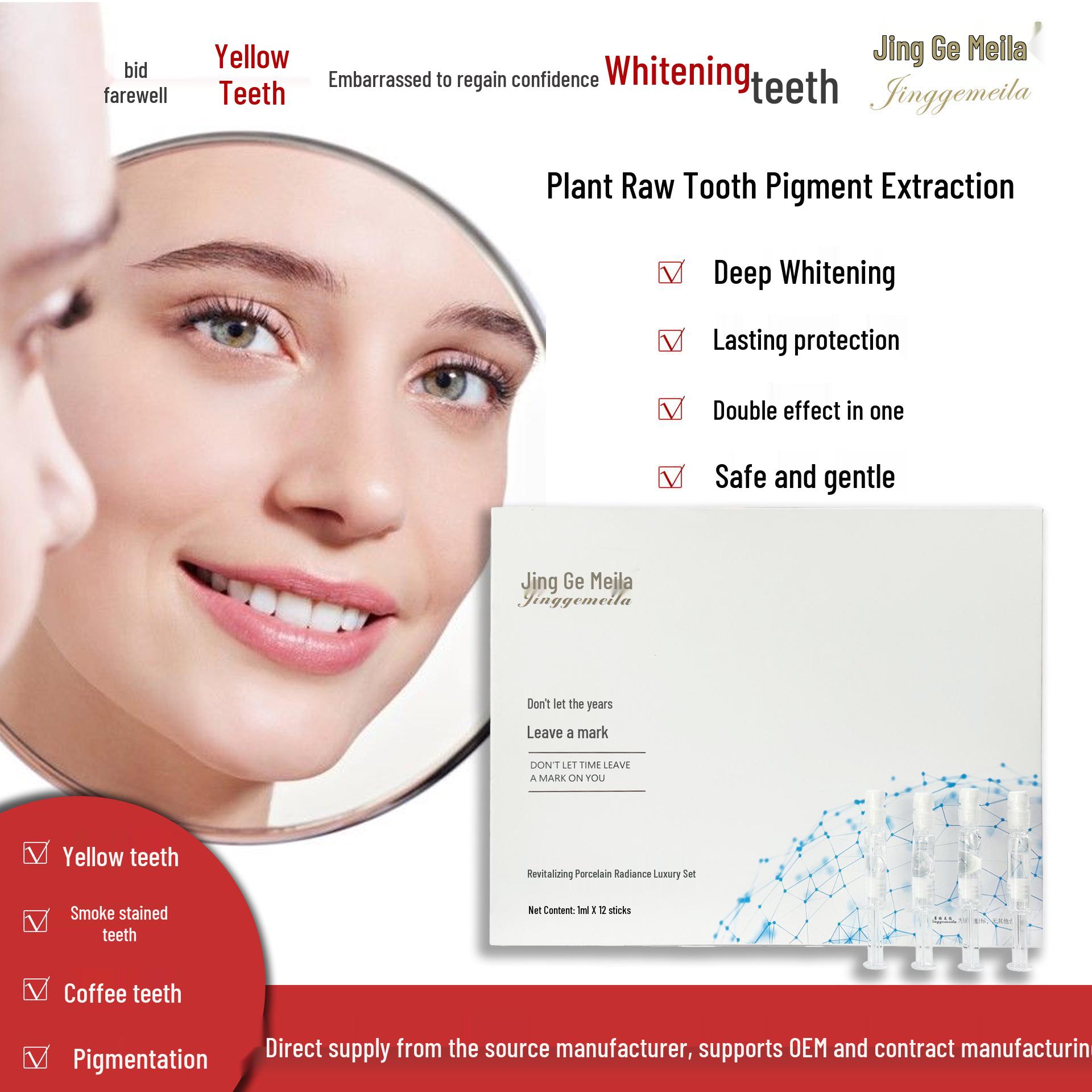 Original Bright Teeth Whitening Gel - Tooth Pigment Extraction Solution