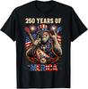 250th Anniversary Bigfoot Merica Rock Eagle Patriotic USA T-Shirt