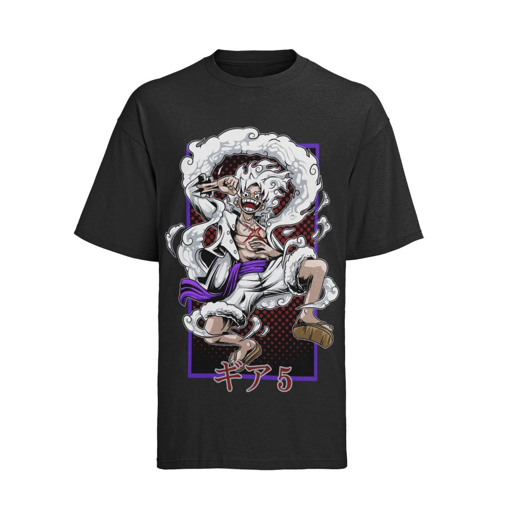 

Herren T-Shirt Bio Baumwolle Anime One Piece Gear 5 Monkey D. Luffy Piraten M